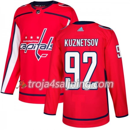 Washington Capitals tröja Evgeny Kuznetsov 92 Röd 2017-2018 Adidas Authentic - NHL Tröjor Herr